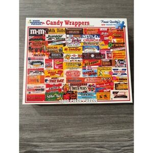 White Mountain Puzzles Candy Wrappers 1000 Piece Jigsaw Puzzle Charlie Girard